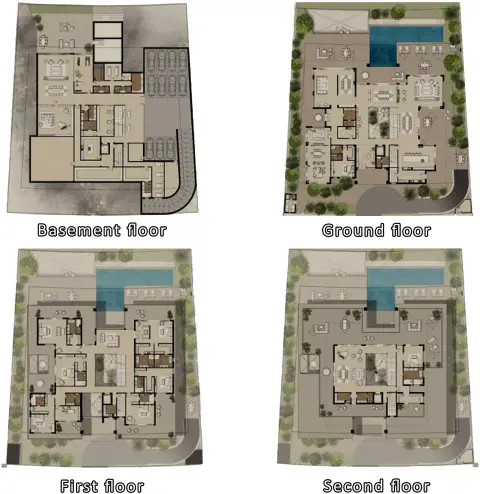 Nawayef West Heights: Floor plan Type C, 22,683 sq ft