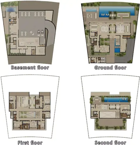 Nawayef West Heights: Floor plan Type A, 22,683 sq ft