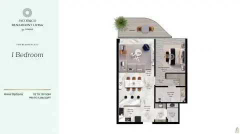 Jacob & Co. Beachfront Living: Планировка Type A