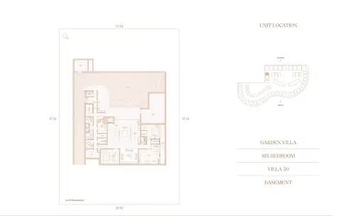 Four Seasons Private Residences: Plan Type Villa 50, 20,083 sq ft
