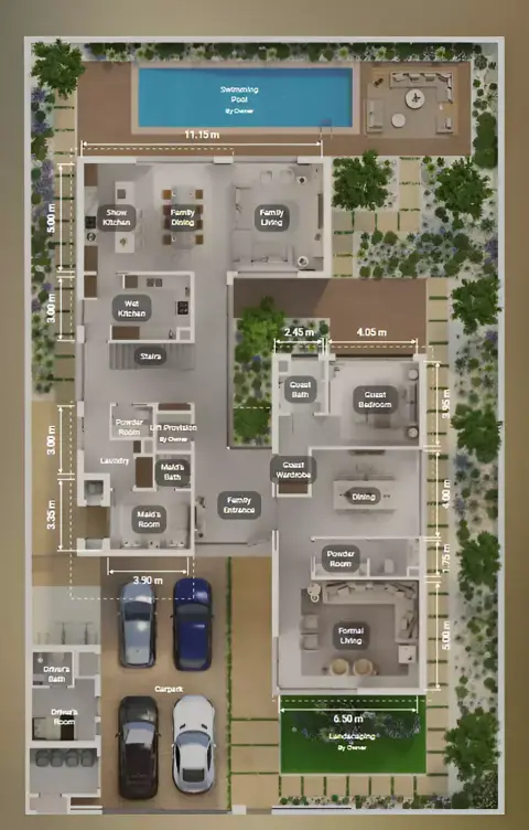 Ethir: Plattegrond Type A, 5,823 sq ft