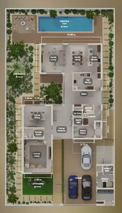 Ethir: Plattegrond Type A, 5,015 sq ft