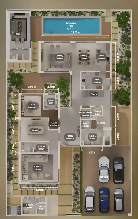 Ethir: Plattegrond Type B - Mirror, 6,786 sq ft