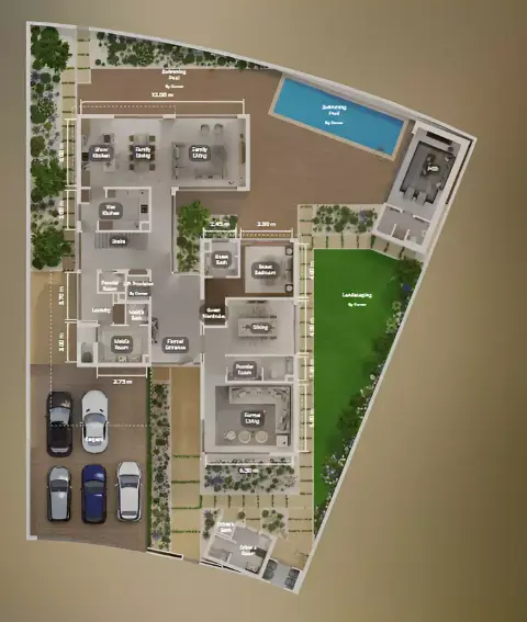 Ethir: Plattegrond Type A, 6,786 sq ft