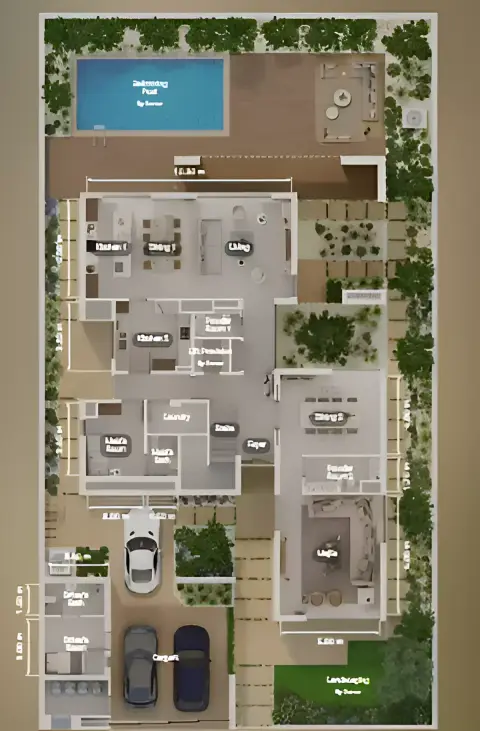 Al Sidr: Plattegrond Type C, 7,804 sq ft