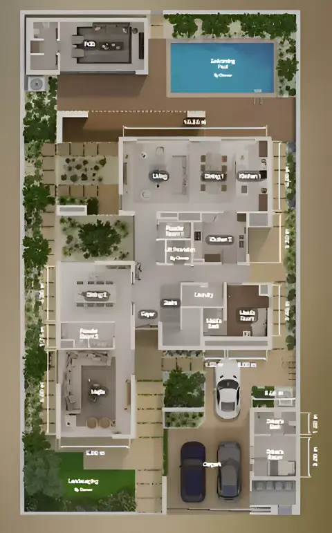 Al Sidr: Plattegrond Type B, 7,750 sq ft