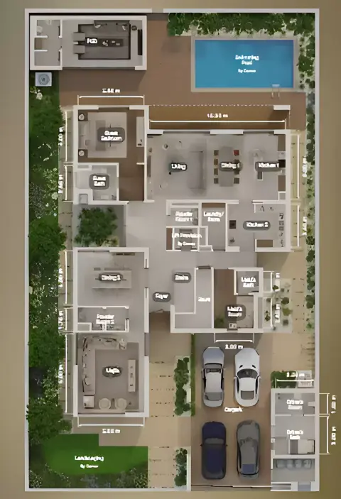 Al Sidr: Plattegrond Type A, 8,525 sq ft