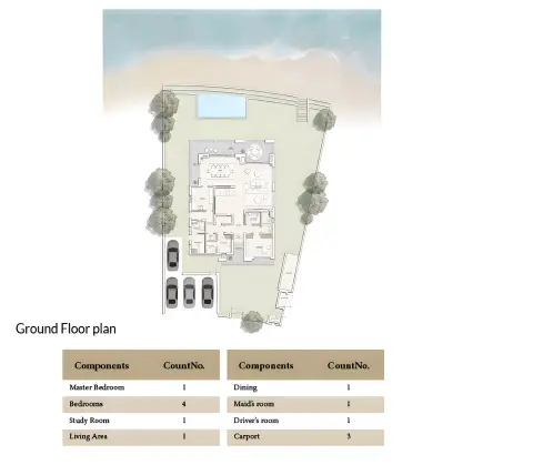 Ramhan Island Villas Phase 5: Plan Type 1, 8,611 sq ft