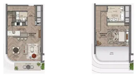 Yas Links Luxury Living: Floor plan Type A