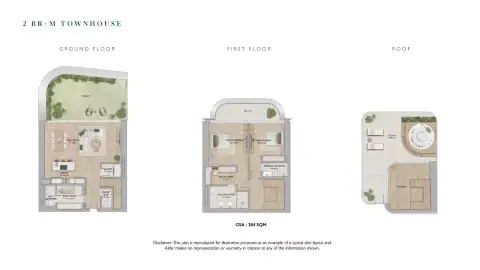 Mamsha Gardens B: Floor plan Type 1+Maid, 3,056 sq ft