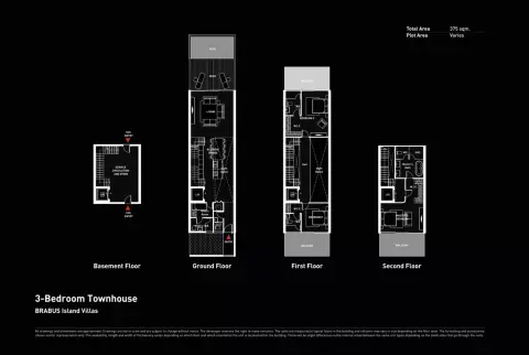 Brabus Island Chapter Two: Floor plan Type TH1, 4,036 sq ft