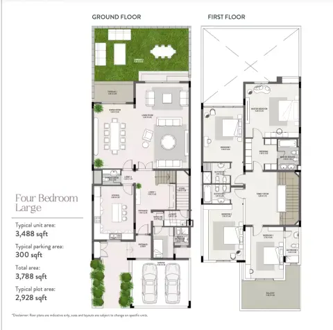 مانغروف فيلدج من العين القابضة: مخطط الطابق Type B, 3,788 sq ft