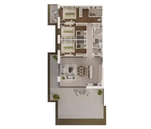 Sama Yas: Floor plan Type A, 3,259 sq ft