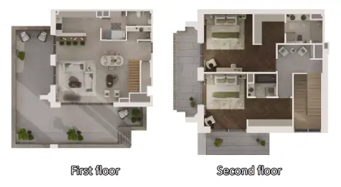Sama Yas: Floor plan Type A, 3,117 sq ft