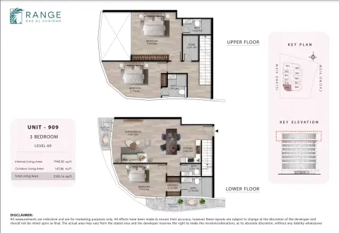 The Beach House: Floor plan Unit 909, 2,103 sq ft