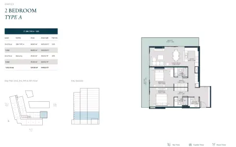 Opula Residence: Floor plan Type A, 1,448 sq ft