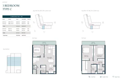 Opula Residence: Floor plan Type C, 1,433 sq ft
