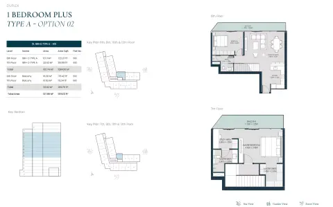 Opula Residence: Floor plan Type A - Option 02, 1,374 sq ft