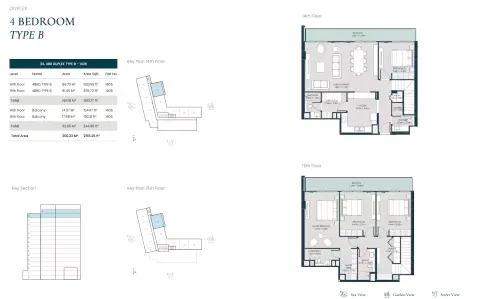 Opula Residence: Floor plan Type B, 2,155 sq ft