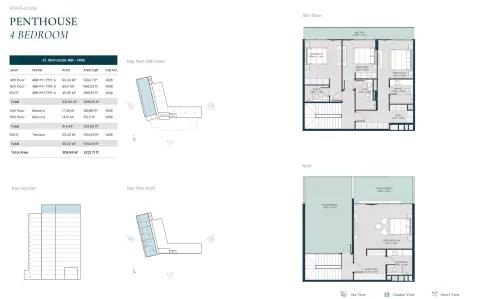 Opula Residence: Floor plan Type B, 3,322 sq ft