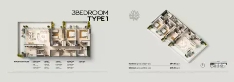 Juman 2: Floor plan Type 1, 2,637 sq ft
