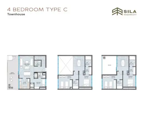 Sila: Floor plan Type C, 2,429 sq ft