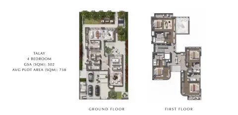 Talay: Floor plan Type 1, 5,403 sq ft