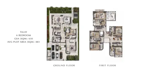 Talay: Floor plan Type 1, 6,781 sq ft