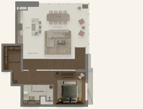 سي سعديات: مخطط الطابق Type 2-Loft