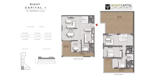 Right Capital 1: Floor plan Type 406, 3,051 sq ft