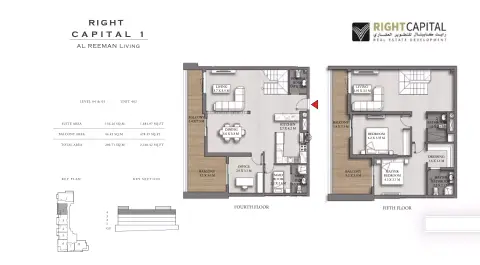 Right Capital 1: Floor plan Type 402, 2,160 sq ft