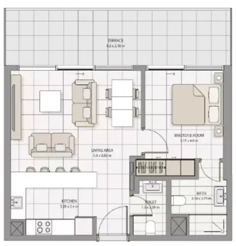 The Icon Tower: Floor plan Type 1