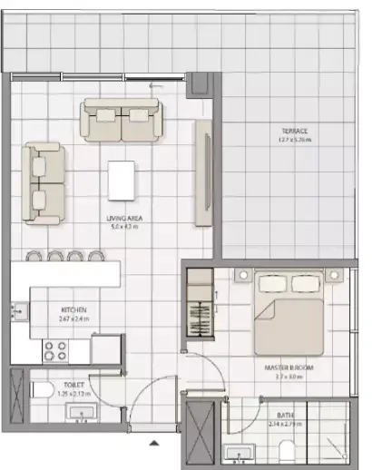 The Icon Tower: Floor plan Type 2