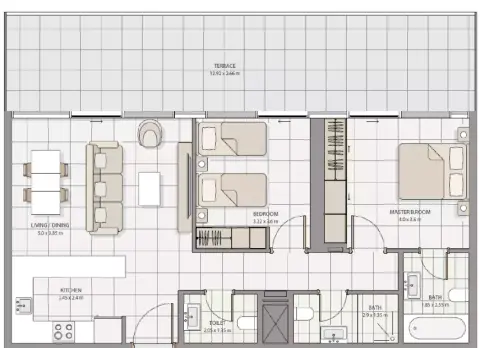 The Icon Tower: Floor plan Type 1