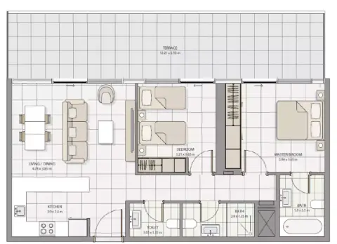 The Icon Tower: Floor plan Type 3