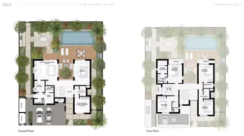 Al Jurf Gardens Phase 2 Kayan: Floor plan Type Rihal 5BR, 4,424 sq ft