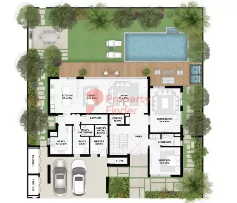 Al Jurf Gardens Phase 2 Kayan: Floor plan Type Rawya 5BR, 5,576 sq ft