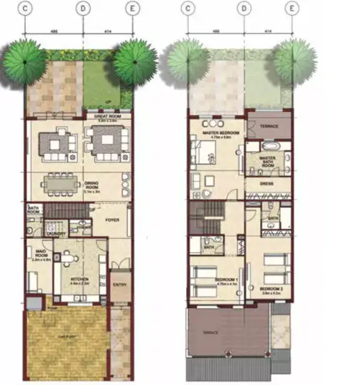 Bloom Gardens: Plan Type B, 4,004 sq ft