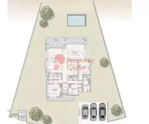 جزيرة رمان: مخطط الطابق Type B + Maid, 4,873 sq ft