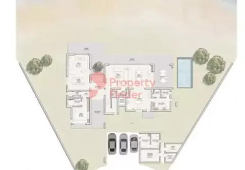 جزيرة رمان: مخطط الطابق Type C + Maid, 7,539 sq ft