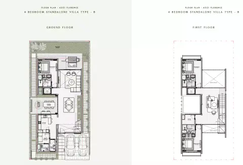 Azizi Florence: Floor plan Type B, 3,714 sq ft