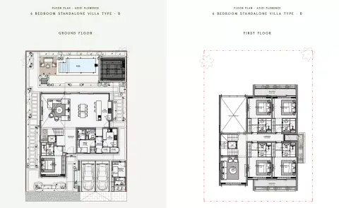 Azizi Florence: Floor plan Type B, 4,980 sq ft