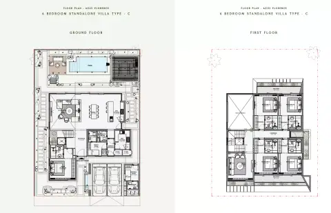 Azizi Florence: Floor plan Type C, 4,944 sq ft