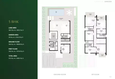 Sukoon: Floor plan Type 1, 3,460 sq ft