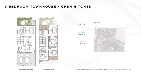 Khalid Bin Sultan City: Floor plan Type A - Open Kitchen, 2,586 sq ft