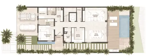 Al Thuraya Island: Floor plan Seabreeze Villas, 6,596 sq ft