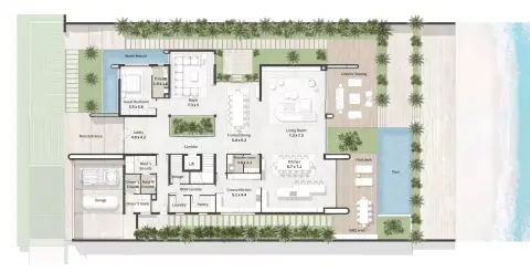 Al Thuraya Island: Floor plan Grandeur Villas, 14,746 sq ft