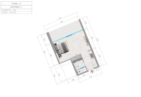 Orchid Towers Phase 1: Plan Type 1-Tower A