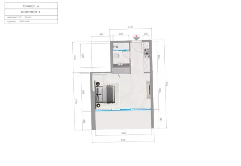 Orchid Towers Phase 1: Plan Type 2-Tower A