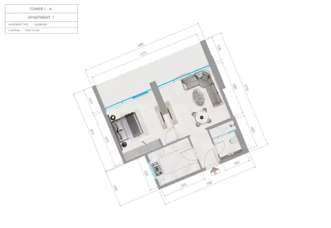 Orchid Towers Phase 1: Plan Type 1-Tower A